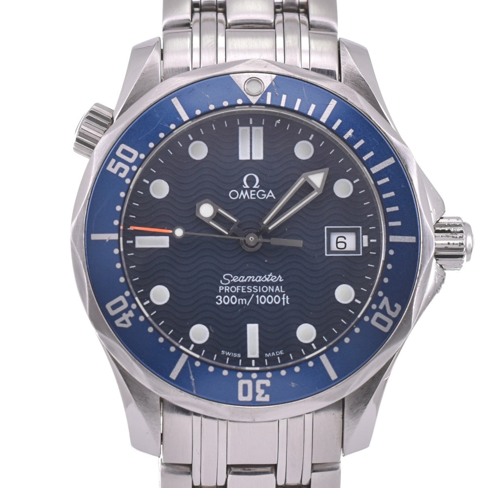 OMEGA Seamaster 300m 2561.80 Date blue Dial Quartz Boy's
 Watch L#142756