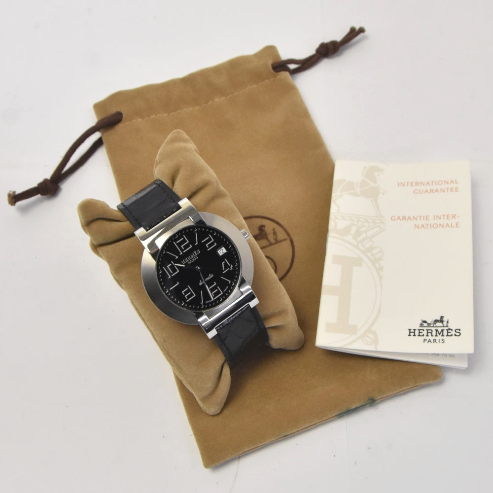 with paper HERMES Nomad NO3.810 Date black Dial Automatic Men's
 Watch J#142764