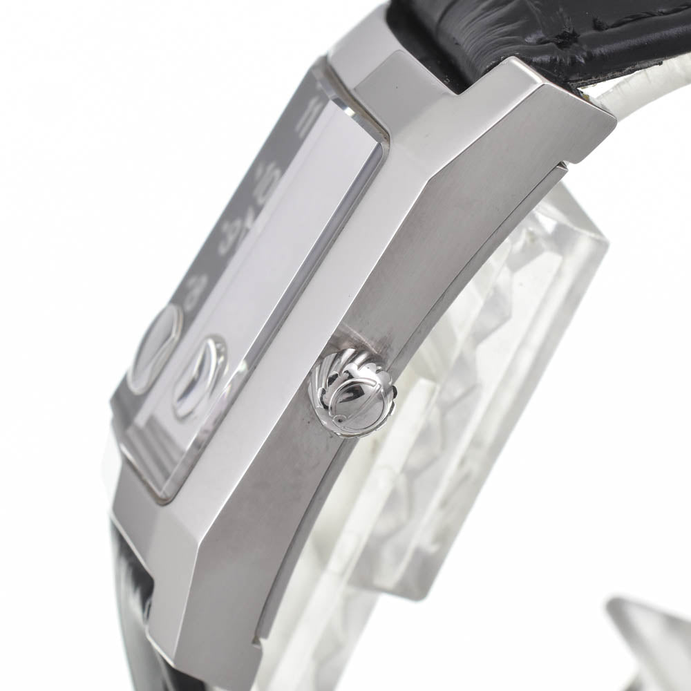 Dunhill Danhirion 3-side cut glass date black Dial Quartz Men's
 Watch J#142766