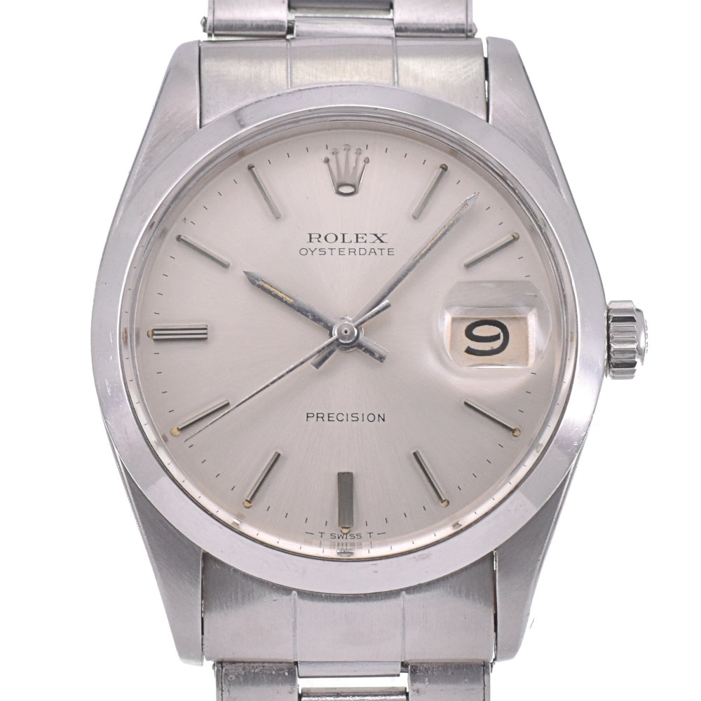 ROLEX Oyster Date Precision 6694 vintage Cal.1215 Silver Dial Hand Winding Men's
 Watch N#142770