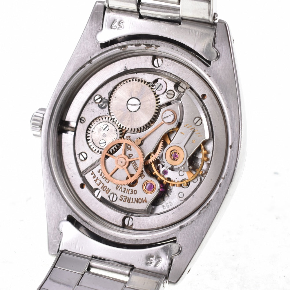 ROLEX Oyster Date Precision 6694 vintage Cal.1215 Silver Dial Hand Winding Men's
 Watch N#142770