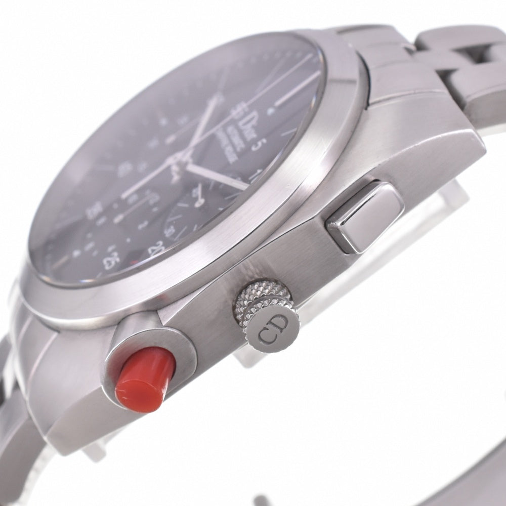 with paper Dior Cyfuru Rouge CD084610 Chronograph Date black Dial Automatic Men's
 Watch K#142789