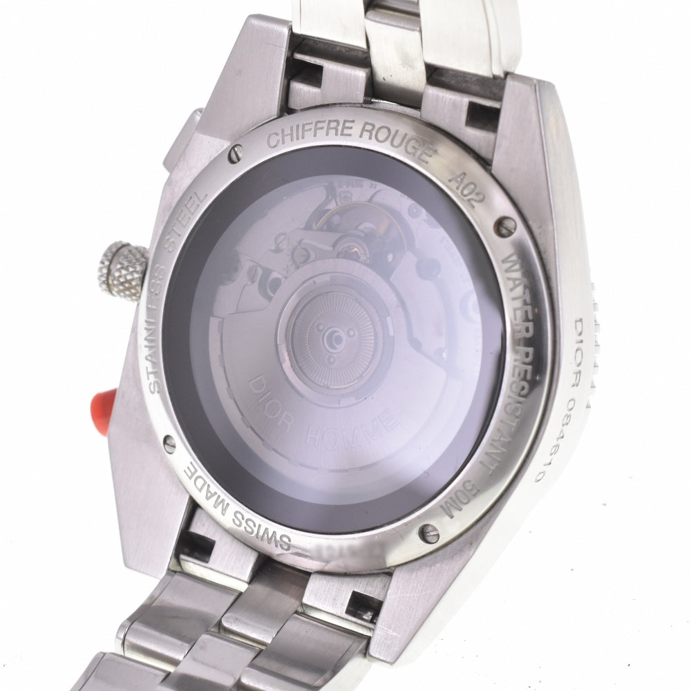 with paper Dior Cyfuru Rouge CD084610 Chronograph Date black Dial Automatic Men's
 Watch K#142789