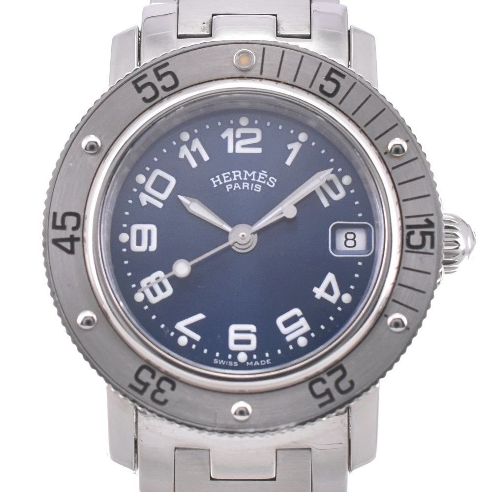 HERMES Clipper diver CL5.210 Date blue Dial Quartz Ladies
 Watch L#142790