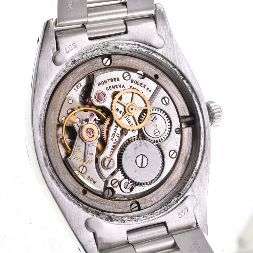 ROLEX Oyster Date Precision 6694 vintage Cal.1215 wine-red Dial Hand Winding Men's
 Watch M#142793