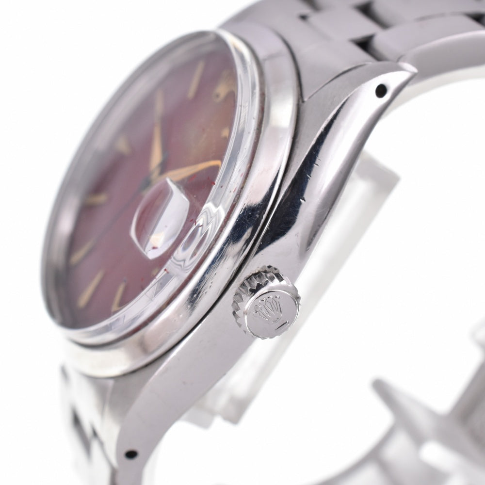 ROLEX Oyster Date Precision 6694 vintage Cal.1215 wine-red Dial Hand Winding Men's
 Watch M#142793