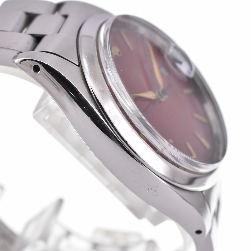 ROLEX Oyster Date Precision 6694 vintage Cal.1215 wine-red Dial Hand Winding Men's
 Watch M#142793