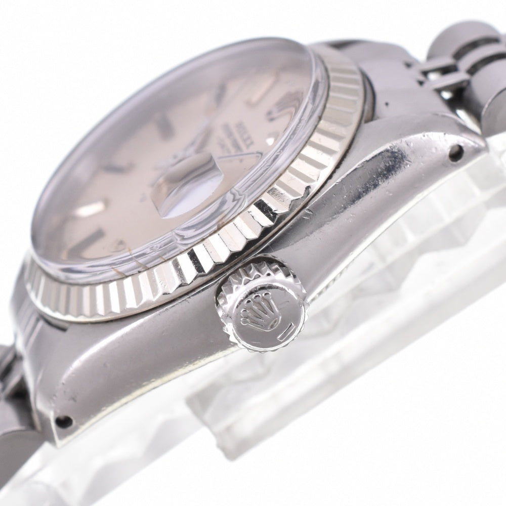 ROLEX Oyster perpetual date 6917 vintage Cal.2030 Silver Dial Automatic Ladies
 Watch N#142794