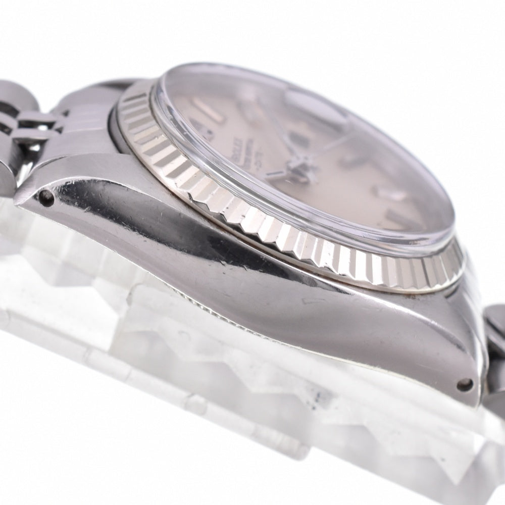 ROLEX Oyster perpetual date 6917 vintage Cal.2030 Silver Dial Automatic Ladies
 Watch N#142794