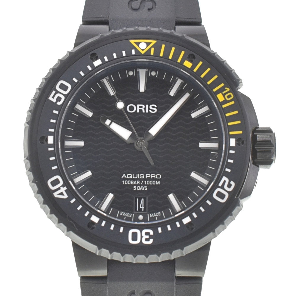 ORIS Aquis Pro Date Caliber 400 01 400 7767 7754 Titanium / rubber black Dial Automatic Men's
 Watch K#142804