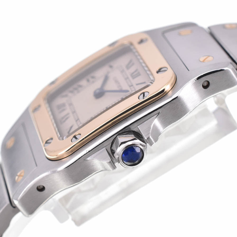 CARTIER Santosgalbe SM W20012C4 Stainless Steel/K18YG beige Dial Quartz Ladies
 Watch L#142810