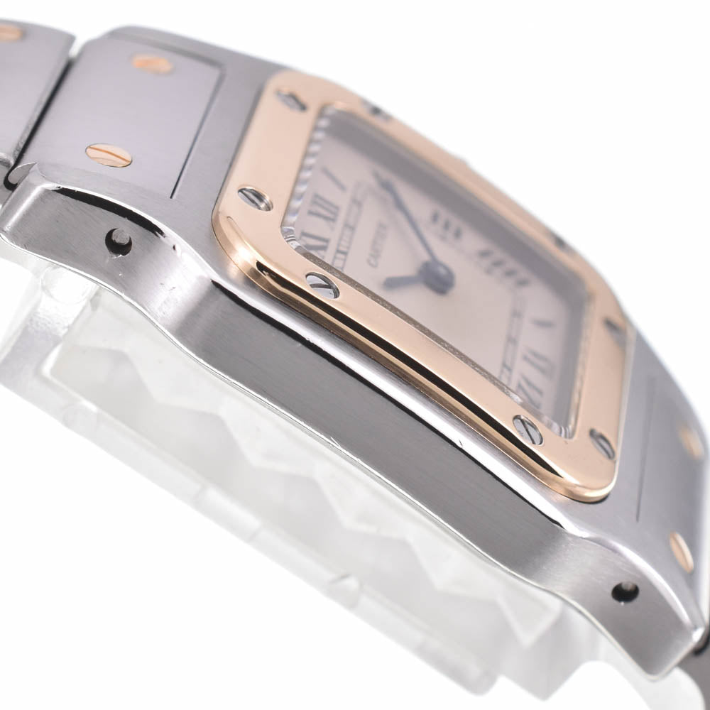 CARTIER Santosgalbe SM W20012C4 Stainless Steel/K18YG beige Dial Quartz Ladies
 Watch L#142810