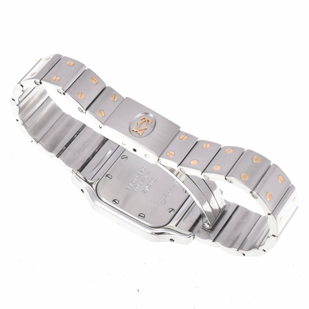 CARTIER Santosgalbe SM W20012C4 Stainless Steel/K18YG beige Dial Quartz Ladies
 Watch L#142810