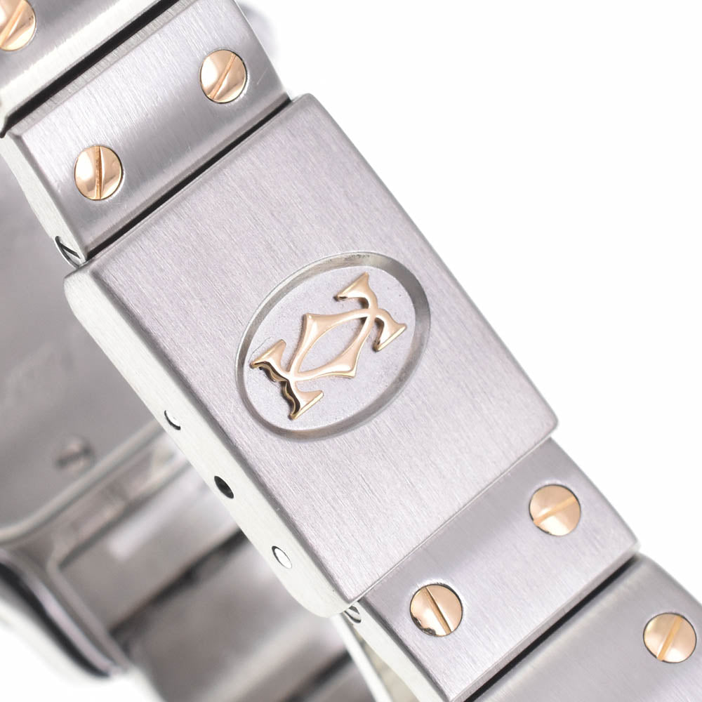 CARTIER Santosgalbe SM W20012C4 Stainless Steel/K18YG beige Dial Quartz Ladies
 Watch L#142810