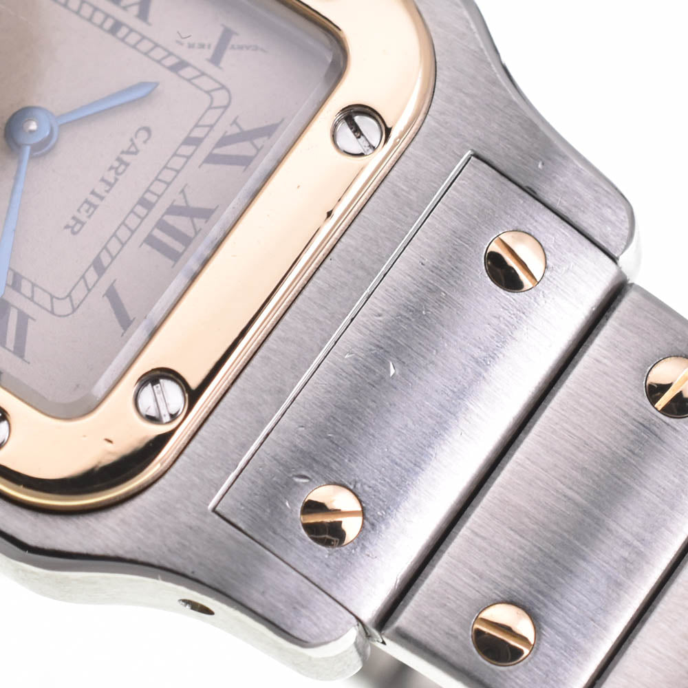 CARTIER Santosgalbe SM W20012C4 Stainless Steel/K18YG beige Dial Quartz Ladies
 Watch L#142810