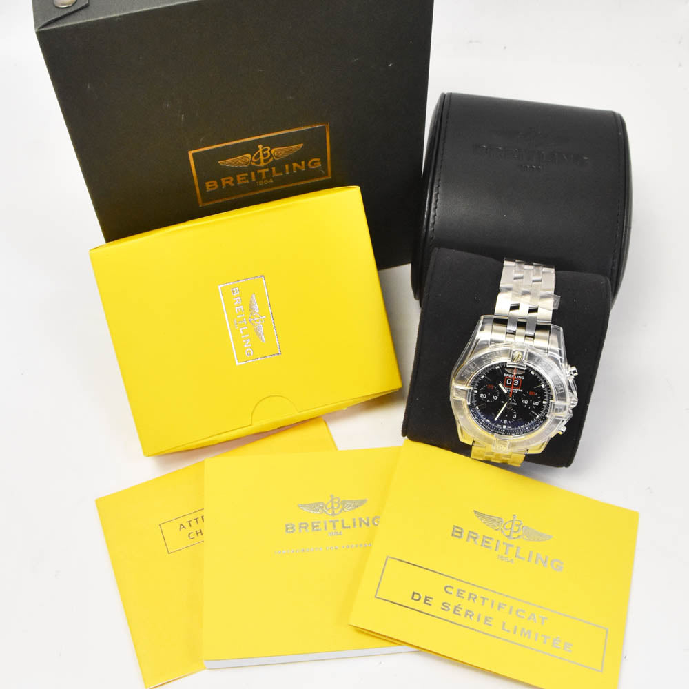 BREITLING Chronomat Blackbird A44360 World Limited 2000 black Dial Automatic Men's
 Watch J#142811