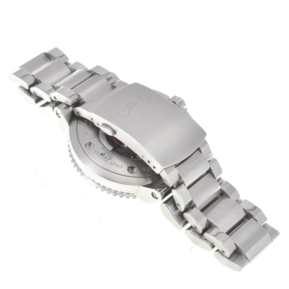 with paper ORIS Aquis Date 01 733 7653 4154-07 black Dial Automatic Men's
 Watch J#142812