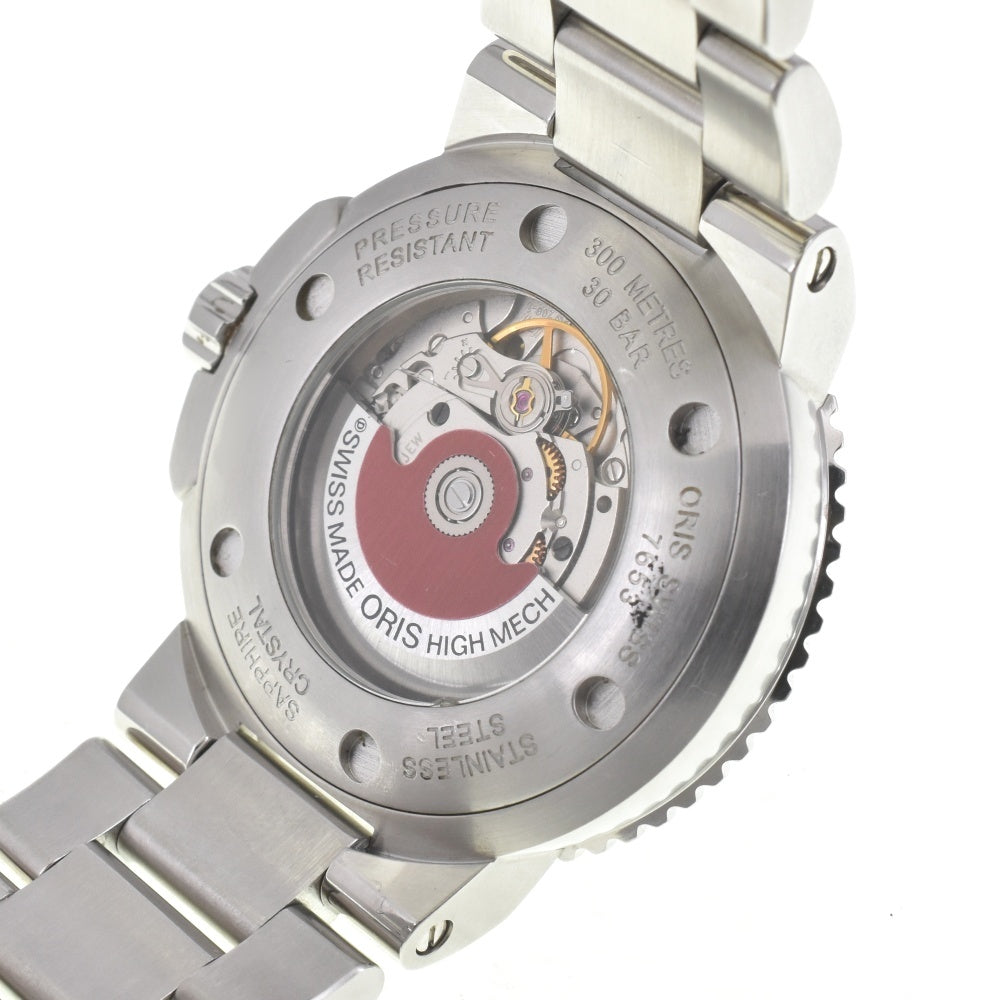 with paper ORIS Aquis Date 01 733 7653 4154-07 black Dial Automatic Men's
 Watch J#142812