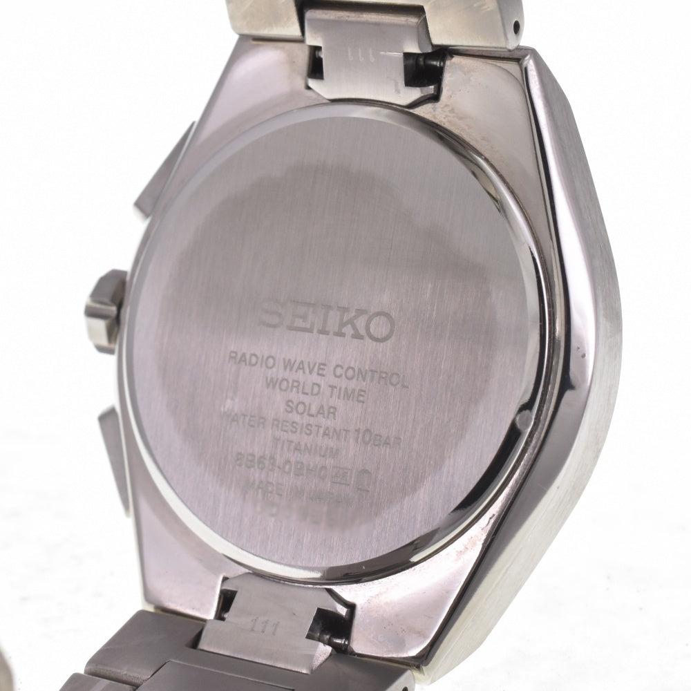 SEIKO Astron Nexter SBXY065 titanium black Dial Radio Sync Solar Men's
 Watch K#142813