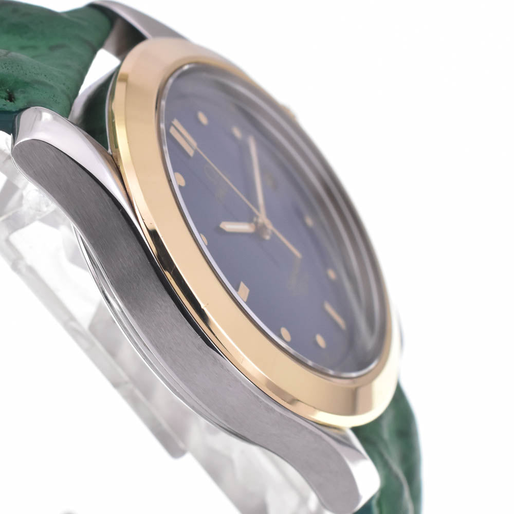 OMEGA Seamaster 120M date 2311.80 K18YG Bezel blue Dial Quartz Men's
 Watch K#142815