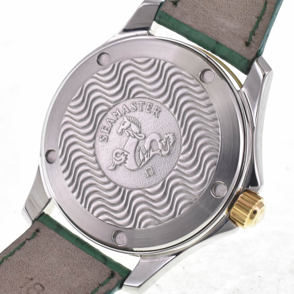 OMEGA Seamaster 120M date 2311.80 K18YG Bezel blue Dial Quartz Men's
 Watch K#142815