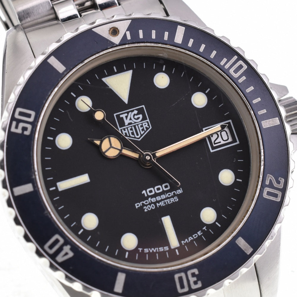 TAG HEUER 1000 Series Professional 200m 980.013N black Dial Quartz Men's
 Watch N#142816