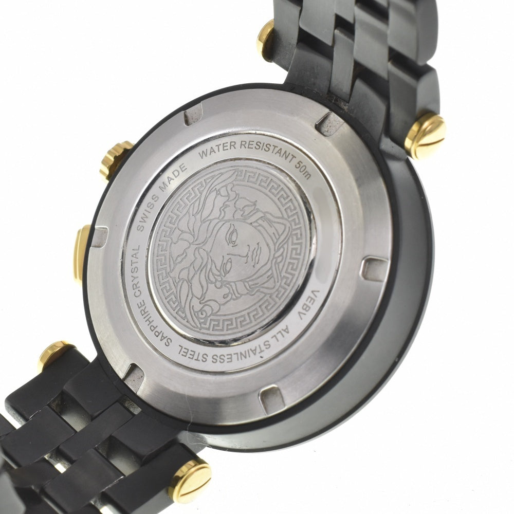 with paper VERSACE V race dual time VEBV00619 Chronograph Date black Dial Quartz Men's
 Watch □#142818