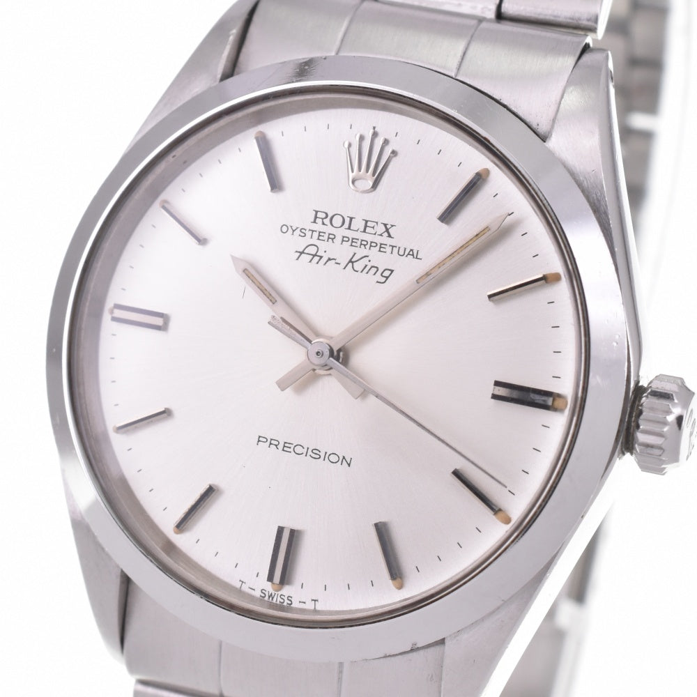 ROLEX Air King Oyster Perpetual 5500 vintage Cal.1520 Silver Dial Automatic Men's
 Watch K#142821
