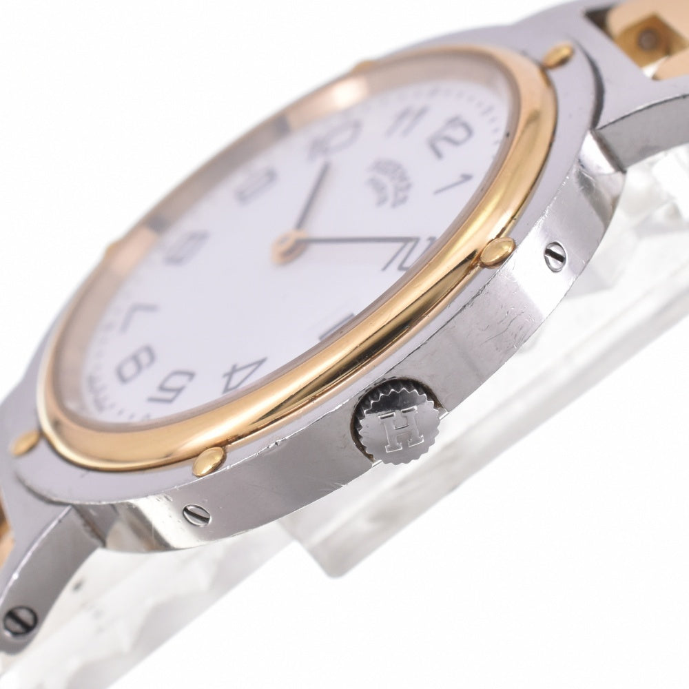 HERMES Clipper Date white Dial Quartz Men's
 Watch J#142822