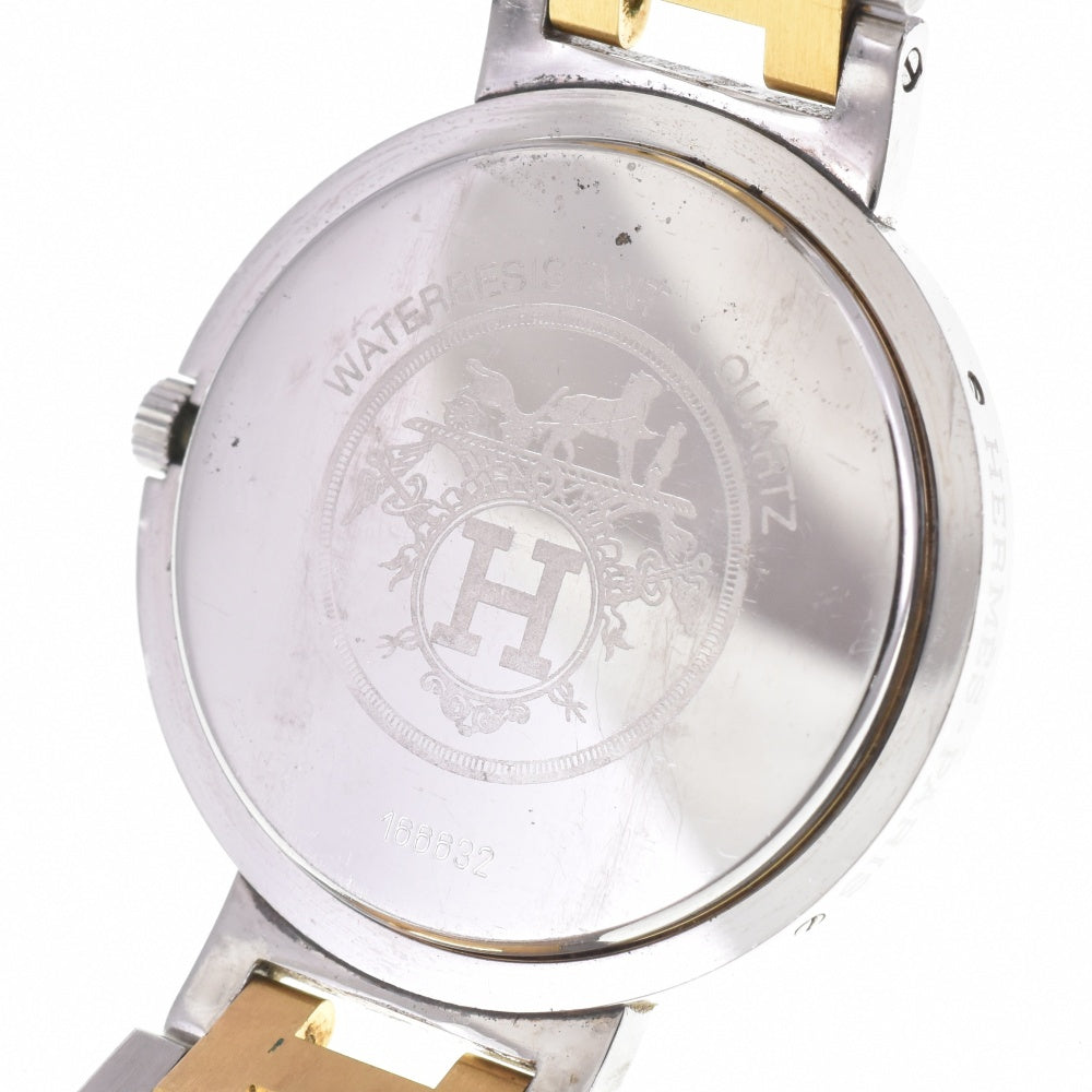 HERMES Clipper Date white Dial Quartz Men's
 Watch J#142822