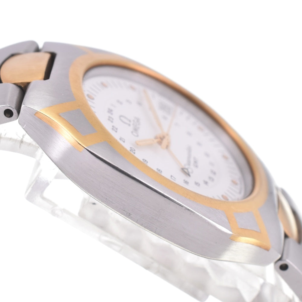 OMEGA Seamaster Polaris GMT Stainless Steel/K18 white Dial Quartz Men's
 Watch K#142824