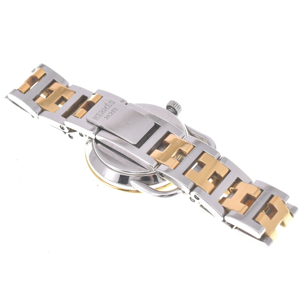 HERMES Arceau Date Stainless Steel/Gold Plated white Dial Quartz Men's
 Watch K#142825