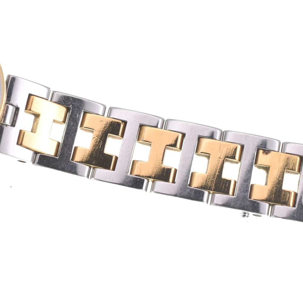 HERMES Arceau Date Stainless Steel/Gold Plated white Dial Quartz Men's
 Watch K#142825