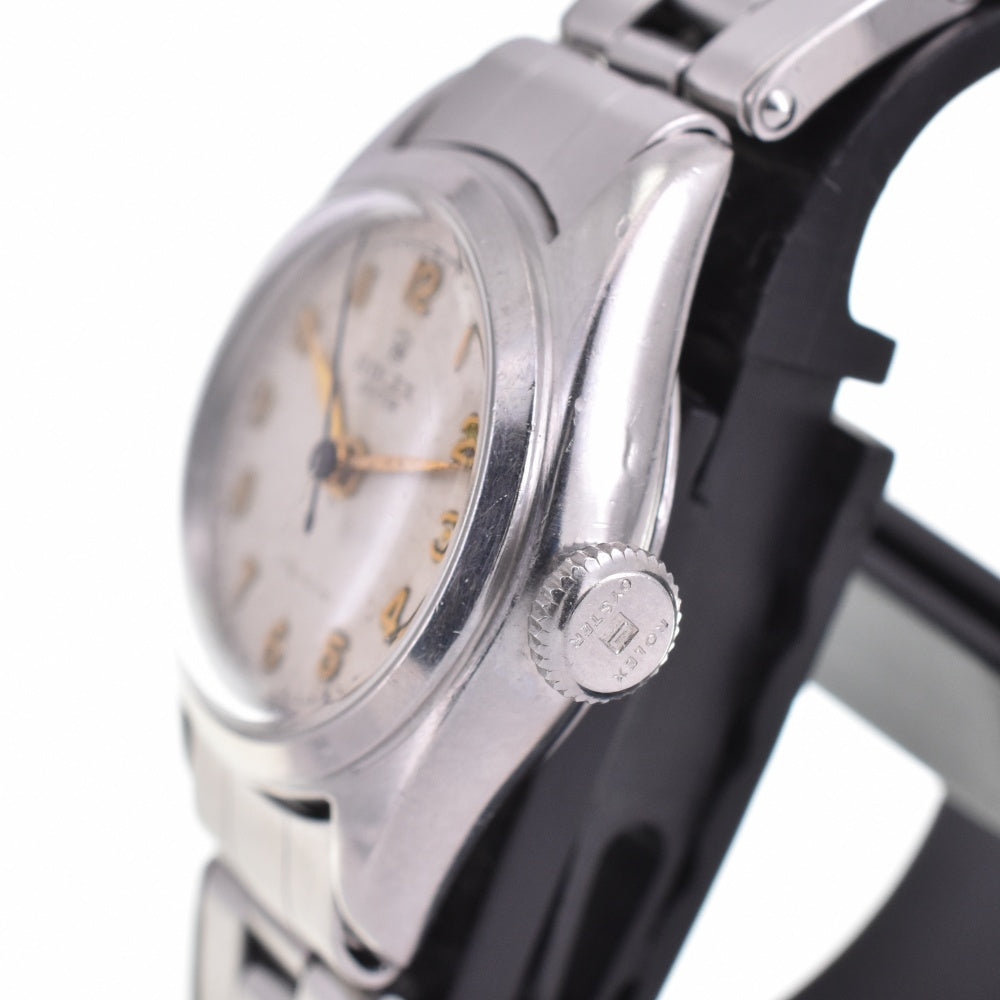 ROLEX Oyster Precision 5004 vintage Silver Dial Hand Winding Ladies
 Watch O#142833