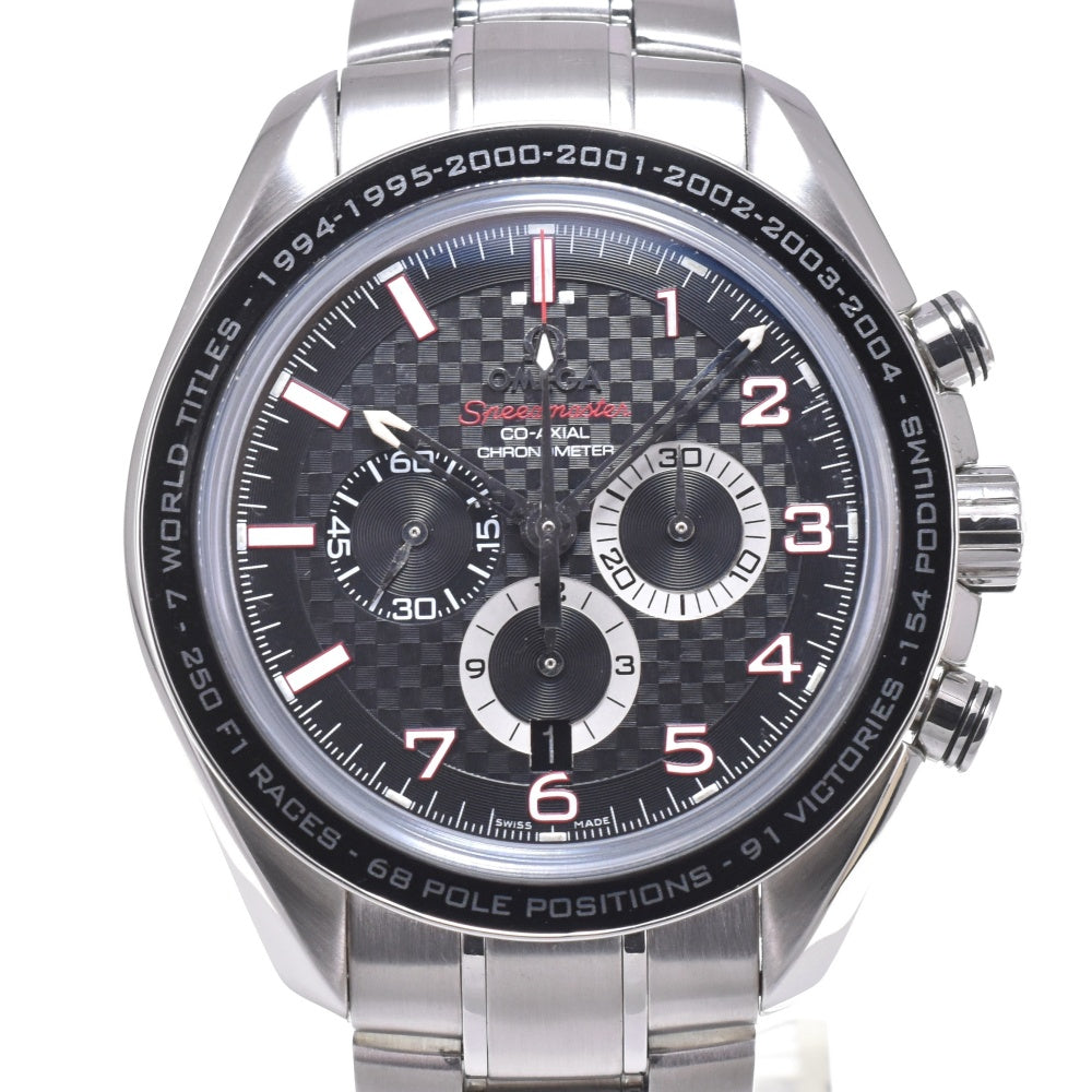with paper OMEGA Speedmaster The Legend 321.30.44.50.01.001 Collection M. Schumacher black Dial Automatic Men's
 Watch M#142839