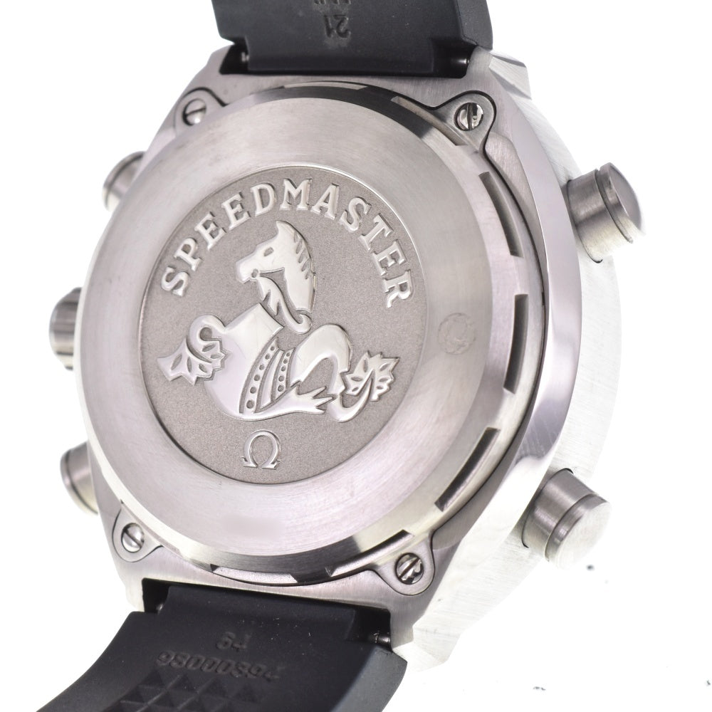 with paper OMEGA Speedmaster Space Master Z-33 325.92.43.79.01.001 Anadigi notation black Dial Quartz Men's
 Watch N#142843