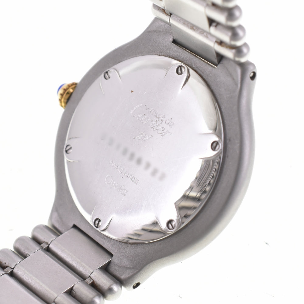 CARTIER Must21 Vantian LM 83090171 Stainless Steel/Gold Plated Ivory Dial Quartz Men's
 Watch L#142845
