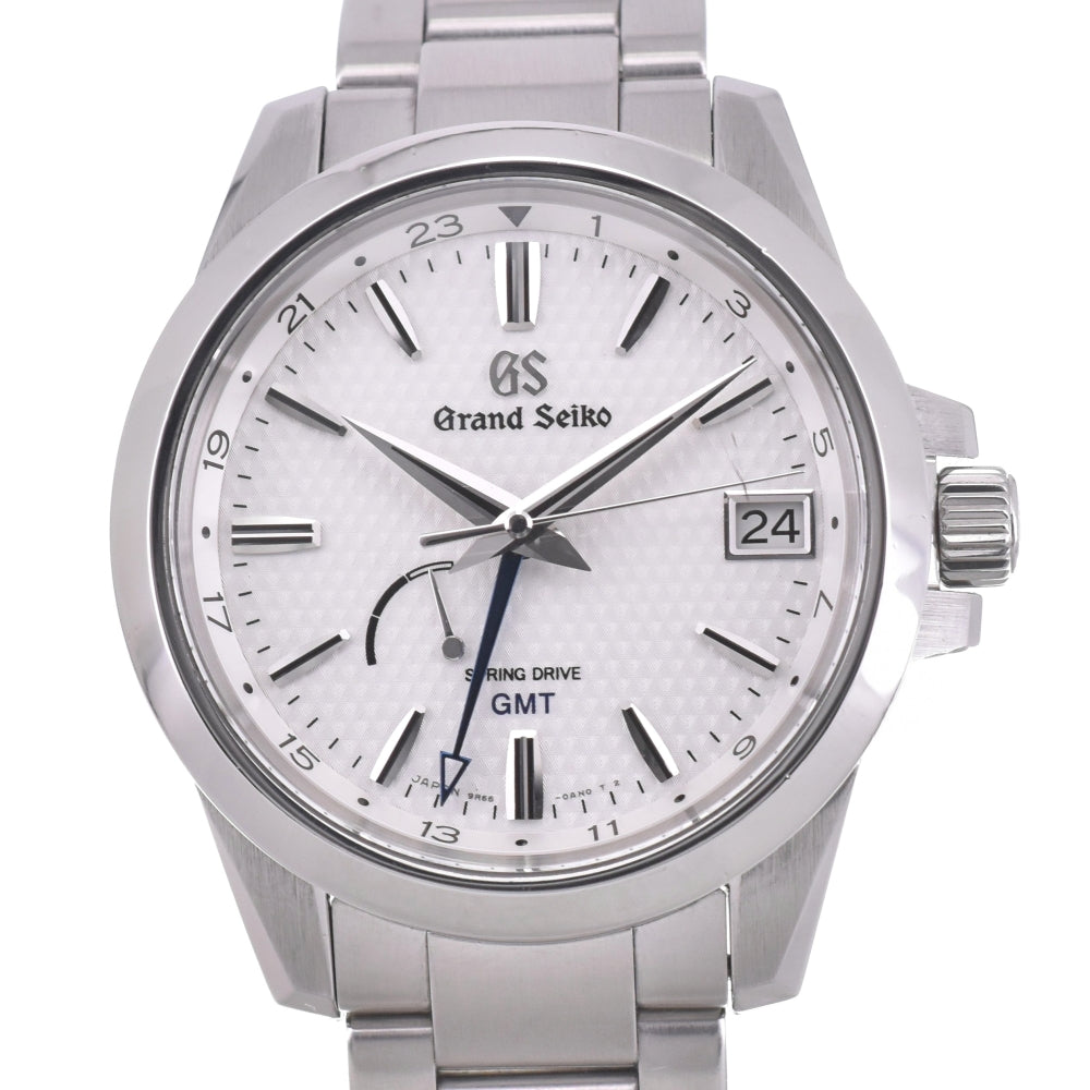 with paper SEIKO Grand Seiko SBGE209/9R66-0AE0 Power Reserve Date GMT white Dial Spring drive Men's
 Watch K#142847