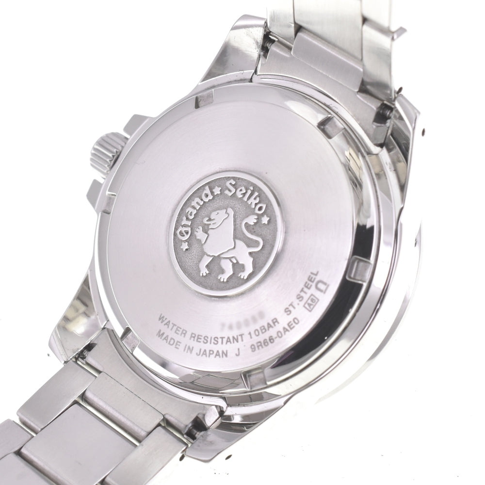 with paper SEIKO Grand Seiko SBGE209/9R66-0AE0 Power Reserve Date GMT white Dial Spring drive Men's
 Watch K#142847