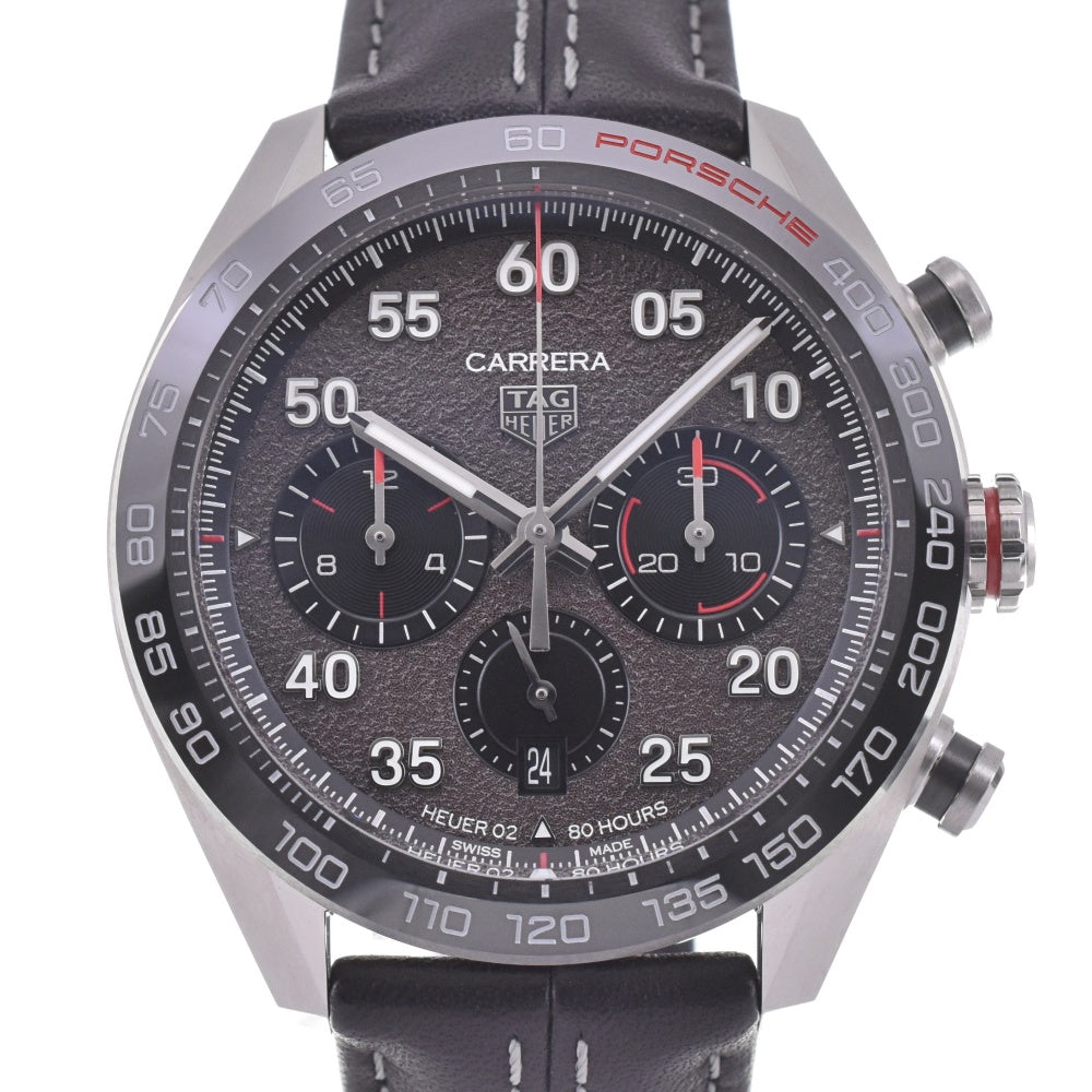 with paper TAG HEUER Carrera Porsche Special Edition CBN2A1F.FC6492 Caliber 02 Gray / black Dial Automatic Men's
 Watch L#142848