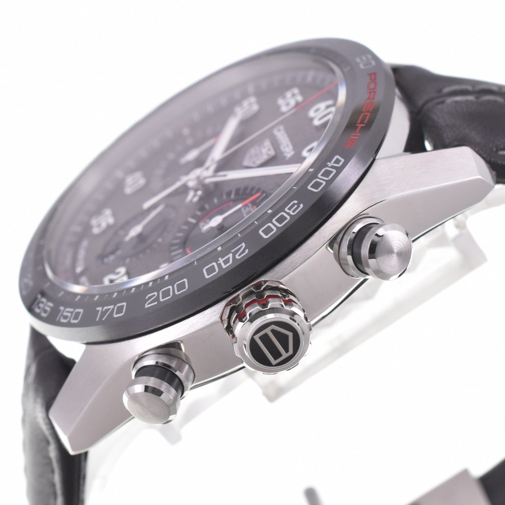 with paper TAG HEUER Carrera Porsche Special Edition CBN2A1F.FC6492 Caliber 02 Gray / black Dial Automatic Men's
 Watch L#142848
