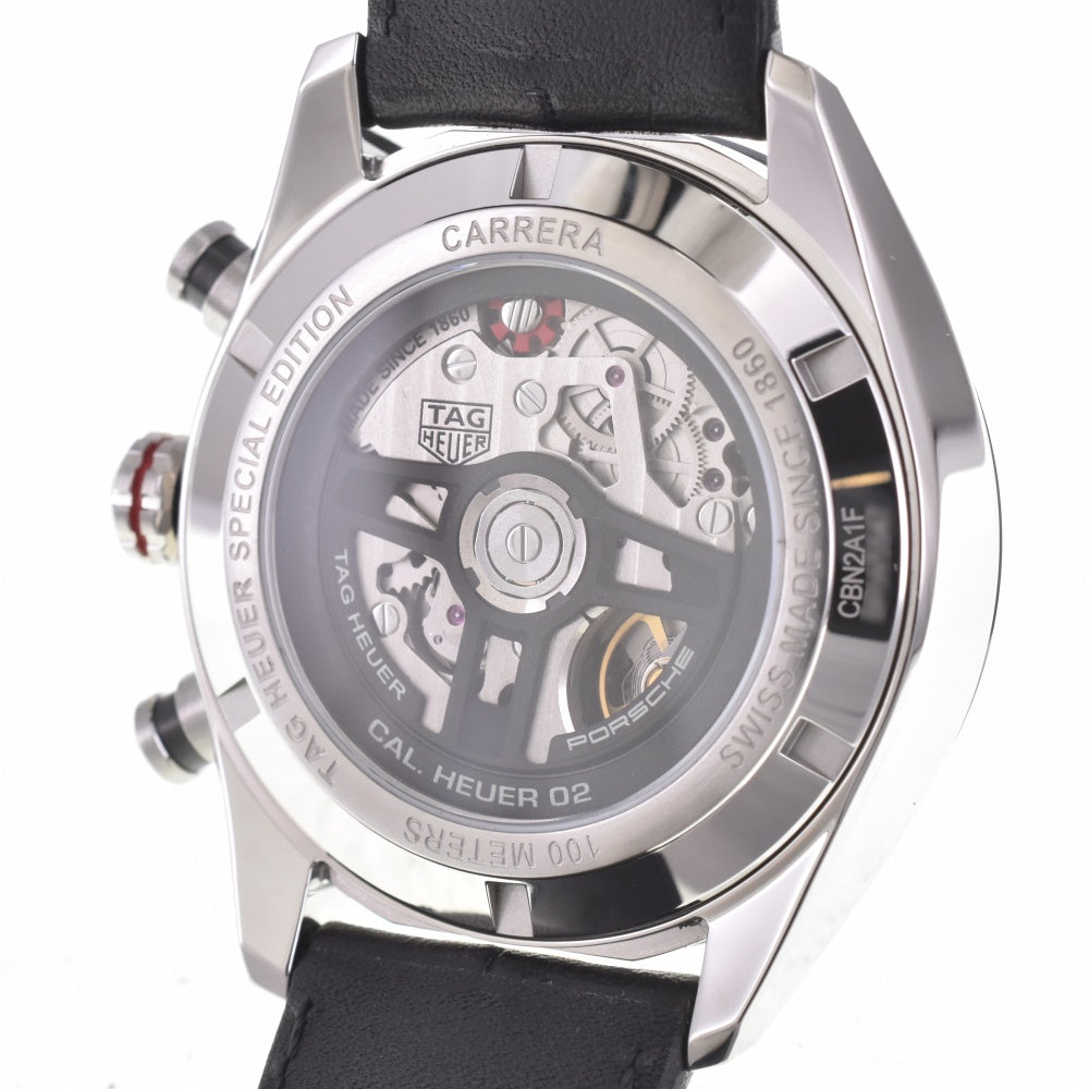 with paper TAG HEUER Carrera Porsche Special Edition CBN2A1F.FC6492 Caliber 02 Gray / black Dial Automatic Men's
 Watch L#142848