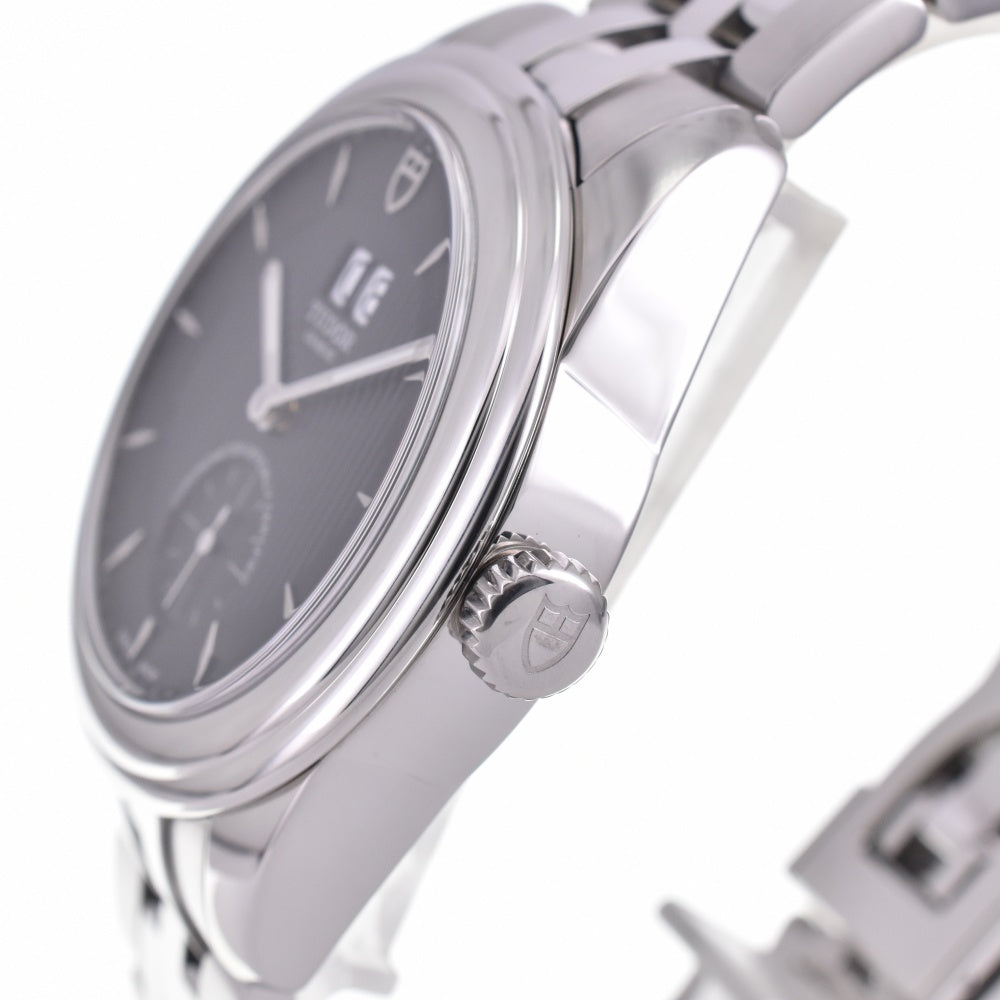 with paper TUDOR Glamor Double Date 57100 Small second black Dial Automatic Men's
 Watch N#142850