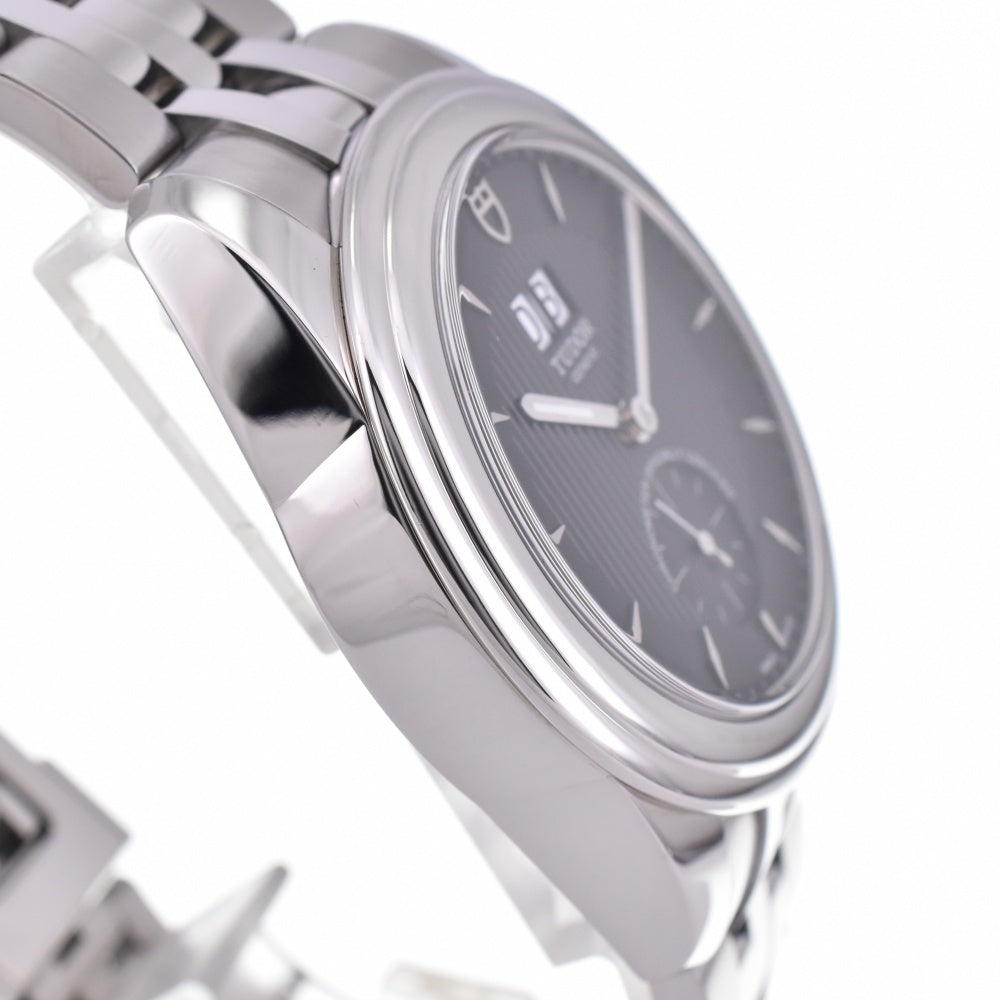 with paper TUDOR Glamor Double Date 57100 Small second black Dial Automatic Men's
 Watch N#142850