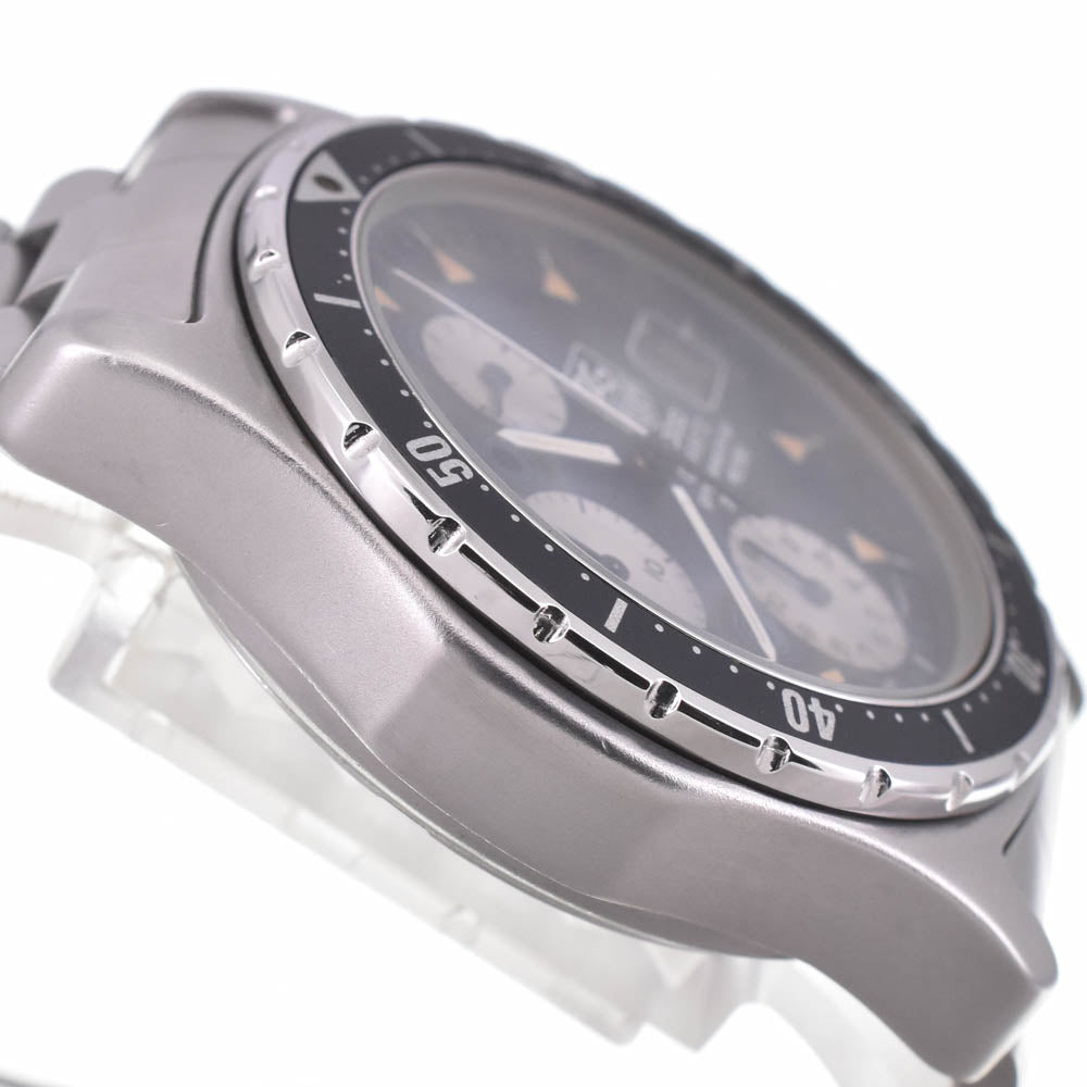 TAG HEUER 2000 Series Professional 273.006/1 vintage Chronograph Date Black / Silver Dial Quartz Men's
 Watch L#142853
