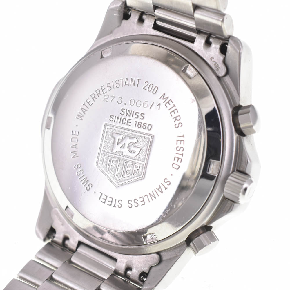 TAG HEUER 2000 Series Professional 273.006/1 vintage Chronograph Date Black / Silver Dial Quartz Men's
 Watch L#142853