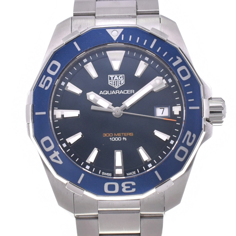 TAG HEUER Aqua racer WAY111C Date 300m blue Dial Quartz Men's
 Watch L#142855