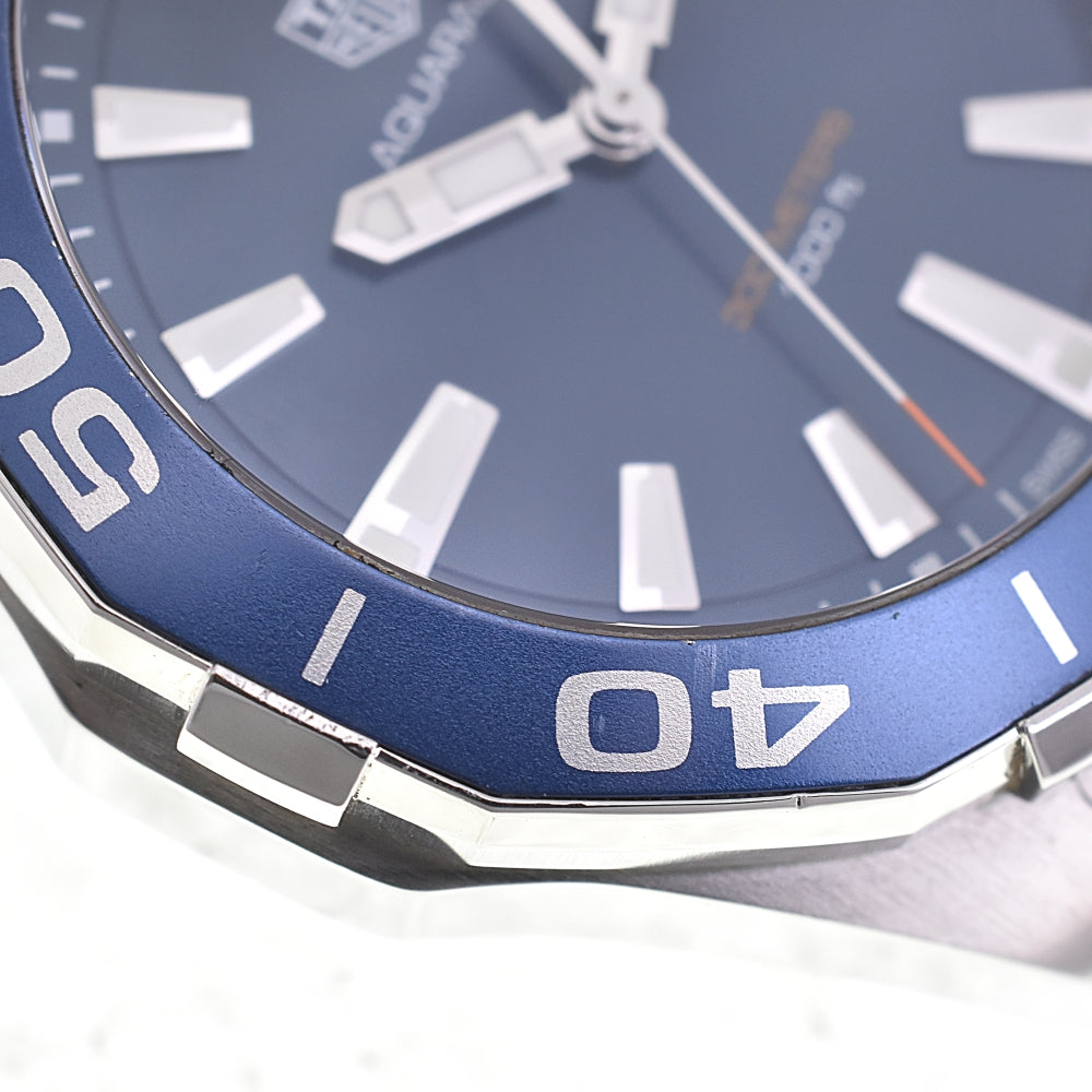 TAG HEUER Aqua racer WAY111C Date 300m blue Dial Quartz Men's
 Watch L#142855