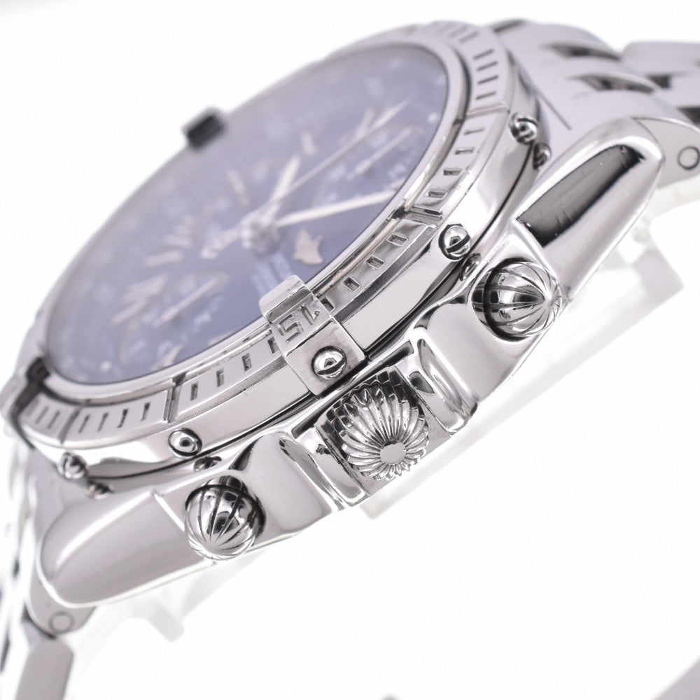 BREITLING Cross wind A13055 Chronograph Date blue Dial Automatic Men's
 Watch N#142858