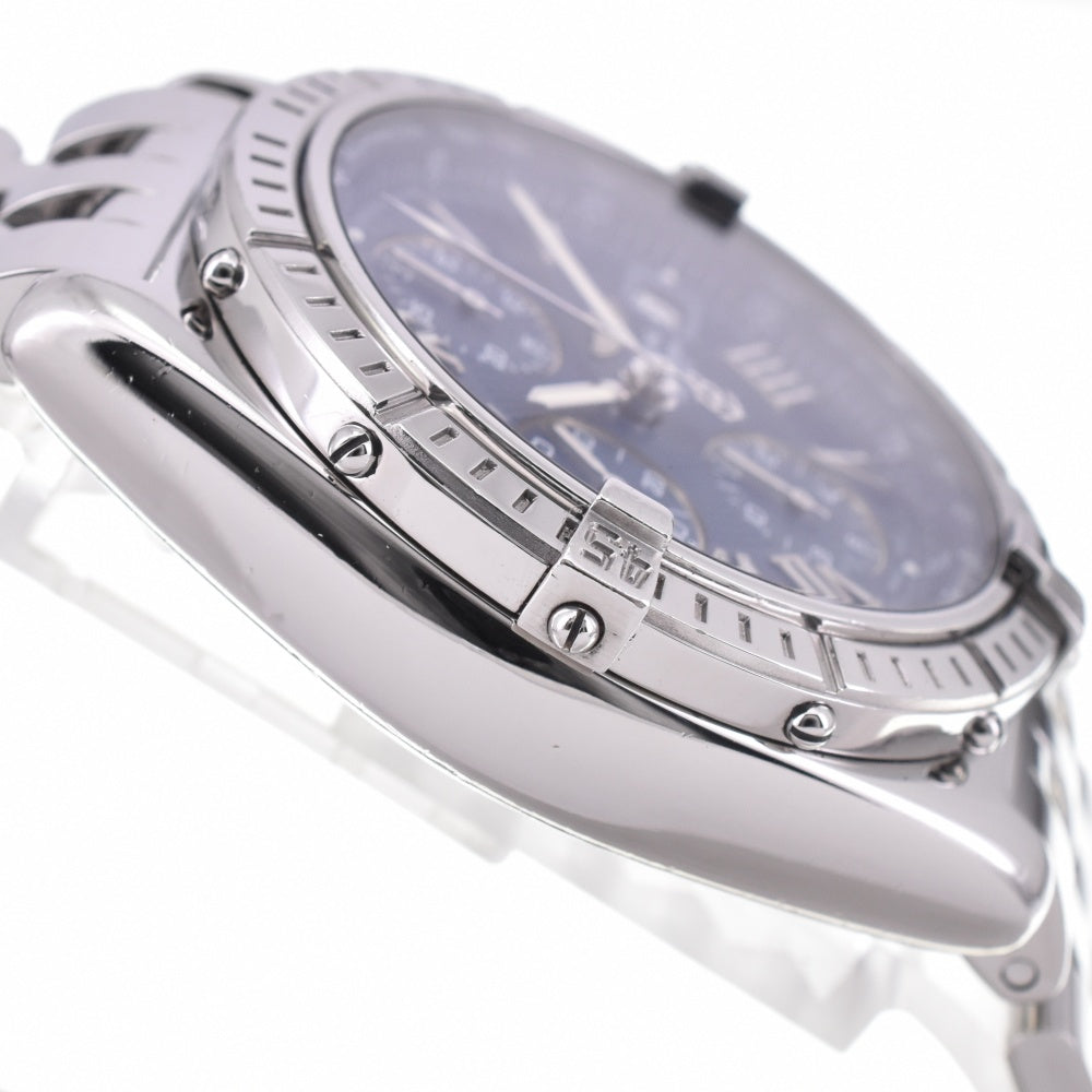 BREITLING Cross wind A13055 Chronograph Date blue Dial Automatic Men's
 Watch N#142858